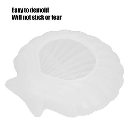 Shell Jewelry Tray Mold Seashell Storage Plate Silicone Mold for DIY Crafts...