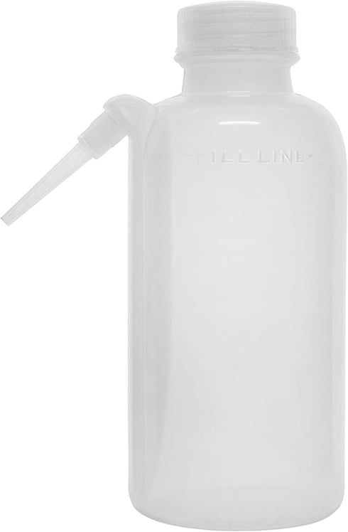 EISCO Wash Bottle, 500ml - Polyethylene - Translucent, Unbreakable - Screw Cap with Down Spout for Dispensing Liquid Labs...