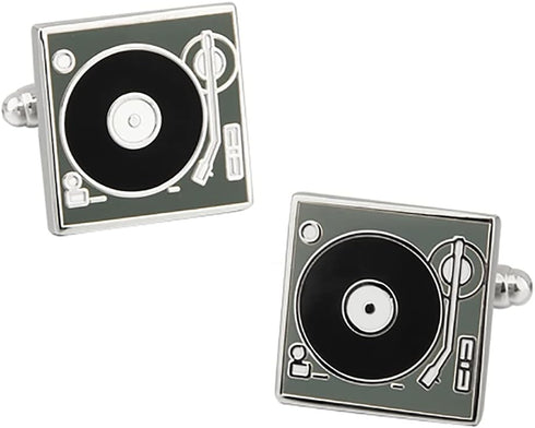 Turntable DJ Record Player Pair Cufflinks...