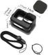 Black Silicone Protective Case for Go Pro Hero 12/Hero 11/Hero 10/Hero 9 Black,Battery Side Cover&Screen Protectors& Lens Caps&Lanyard for Go Pro ...