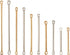 Pandahall 100Pcs/Box Brass Bar Charm Connector Beads Silver & Platinum Rectangle Blank Links Beads for Bracelet Necklace Earring Jewelry Making...
