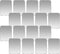 Replacement Metal Plates Set for Magnetic Car Mount, Wall, Phone Holder. 16 Large Silver Iron Discs Without Holes for Magnets. 3M Adhesive Thin St...
