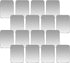 Replacement Metal Plates Set for Magnetic Car Mount, Wall, Phone Holder. 16 Large Silver Iron Discs Without Holes for Magnets. 3M Adhesive Thin St...