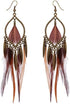 FXmimior Fashion Women Vintage Bohe Feather Earrings for Christmas Xmas Jewelry Women...