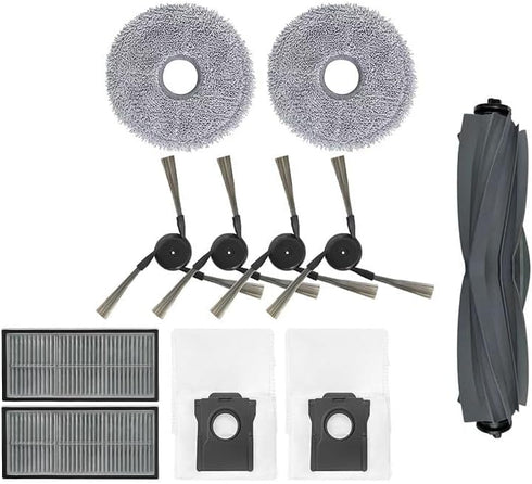 ?11pcs?silica gel Main brush + side brush + filter/dust bag/mop cloth compatible with Dreame x40 / x40 pro/ x40 Ultra/robot vacuum cleaner...