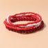 Pingyongchang Bohemian Stackable Bead Stretch Bracelets for Women Handmade Stretch Bohemian Style Stretch Multilayered Boho Elastic Bracelet Set C...