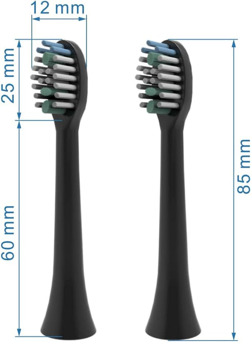 Lovely Land 4 Pack Electric Toothbrush Replacement Heads Refills, Professional Toothbrush Heads Medium Soft Bristles Replacement Toothbrush Heads ...
