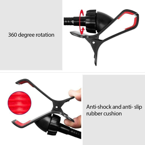 Gooseneck Lazy Cell Phone Holder, Universal Desktop Iron Metal Mobile Phone Holder with Adjustable Gooseneck Arm, Mobile Mount for Bed, Desk, Offi...