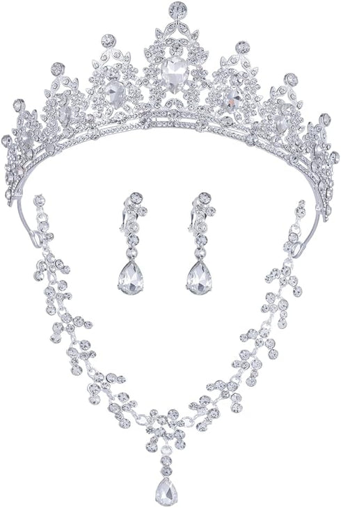 Crystal Tiaras and Crowns for Women Princess Girls,Jeweled Wedding Tiara for Bride,Birthday, Cosplay...