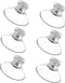 BlingKingdom 6pcs Suction Cup Glass Suction Pads 41mm Clear PVC Plastic Sucker Pads Without Hooks Extra Strong Adhesive Suction Holder...