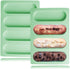 2 Pcs Eclair Mold Silicone Hot Dog Bun Molds Granola Bar Mold Nonstick & Heat proof Baking Pan Bread Mold for Homemade Hotdog Bun Rolls...