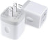 USB Charger Block,5V 1A Wall Charger,2 Pack USB Power Brick Charging Box Cube Compatible with iPhone 15/14/13/12/11/XR/XS/8 Plus/SE,Samsung Galaxy...