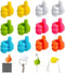 Self-Adhesive Thumb Hooks, 16pcs Creative Silicone Thumb Wall Hooks Key Toothbrush Thumb Hook Holder for Data Cable Headphones Home Office Wall St...