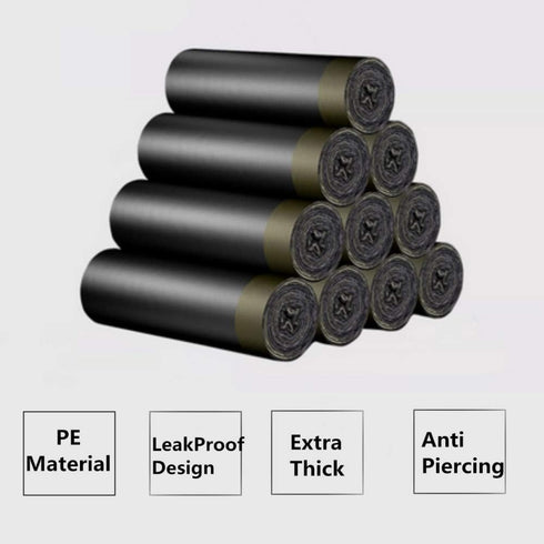 Drawstring Garbage Bags, Thick Durable Leak-proof Trash Bags, 4-6 Gallon Strong Rubbish Bags Wastebasket Liners for Home, Office 48 Counts/3 Rolls...