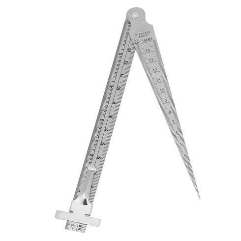 Taper Gap Gauge TOPINCN Stainless Steel Depth Ruler Hole Inspection Tool Dimensional Measurement...
