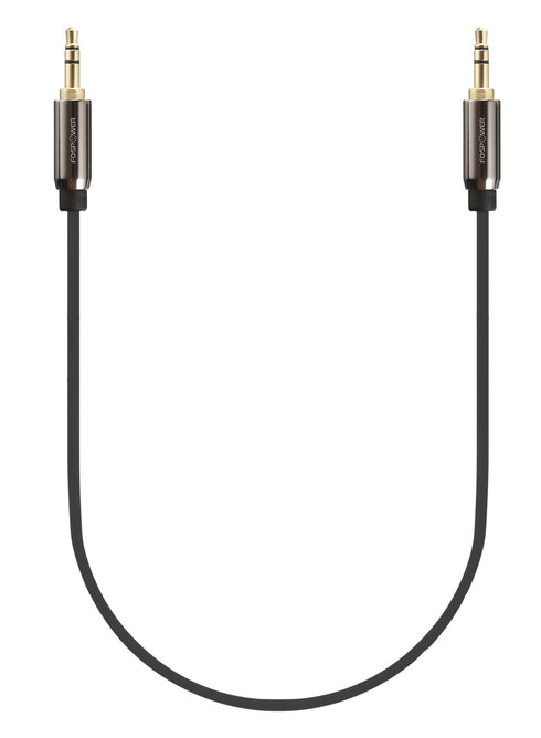 FosPower Audio Cable (1 FT), Stereo Audio 3.5mm Auxiliary Short Cord Male to Male Aux Cable for Car, Apple iPhone, iPod, iPad, Samsung Galaxy, HTC...