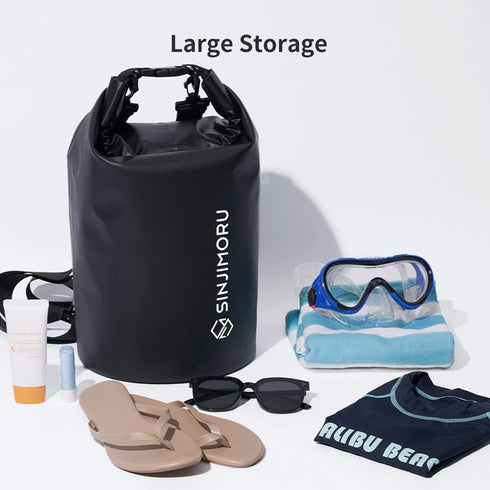 Sinjimoru Lightweight Multifunctional Waterproof Boat Bag, 3 Style Water Beach Backpack 15L for Travel Kayaking Boating Camping Fishing, Vacation ...