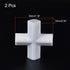 MECCANIXITY Magnetic Stirrer Mixer Stir Bar Rod 30mm(1.18") Cross Shape Coating Magnet White for Laboratory 2Pcs...