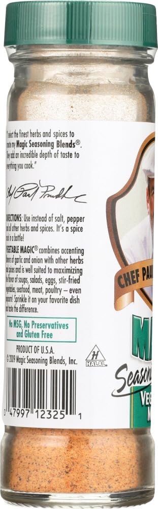 Chef Paul Prudhomme's Magic Seasoning Blends Vegetable Magic - 2 oz...