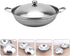 UPKOCH Stainless Steel Hot Pot Pan: 22cm Metal Shabu Shabu Hot Pot Stir Fry Pan Non Stick Hot Pot with Lid and Handle for Kitchen Cooking...