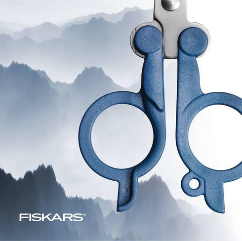 FISKARS Folding Travel Scissors - TSA-Compliant and Portable - Stainless Steel Blades and Blue Handles...