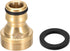 uxcell Brass Faucet Tap Quick Connector M22 M24 UNF Thread Hose Pipe Socket Adapter Fitting for Garden Irrigation System 2pcs...