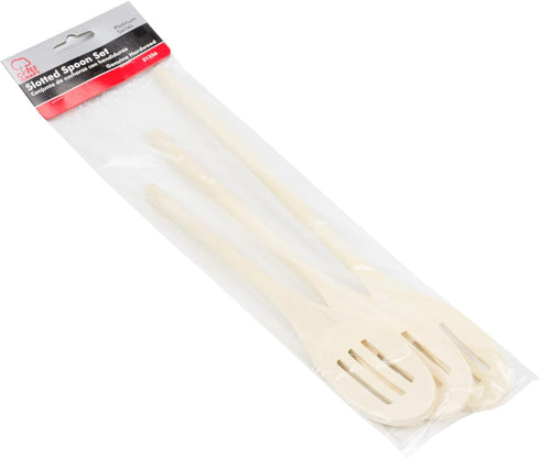 Chef Craft Select Maple Slotted Spoon Set, 10, 12, 14 inch, Natural...