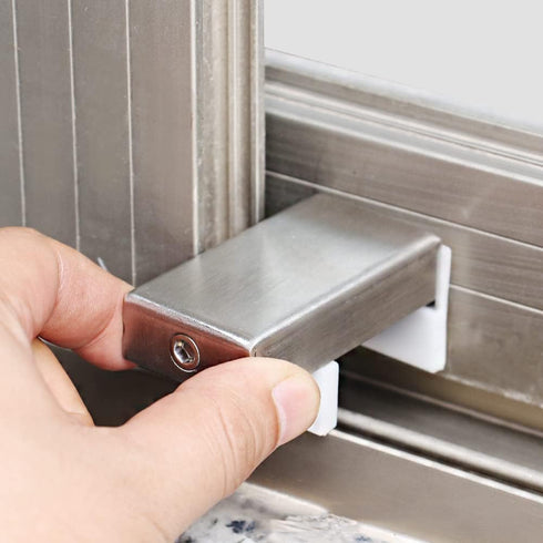 ZaneGear WANLIAN 1PCS Door Window Lock Stopper Adjustable Thick Sliding Safety Anti Theft Children Security LockChild Plastic Steel Aluminium Rail...