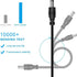 5V USB to DC Power Cable,Universal 5V DC 1.5M Charging Cable Power Cord with 11 Interchangeable Plugs Connectors Adapter for Webcam Router, Power ...