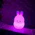 Rabbit Night Lights for Kids, Babies Nursery Lamp, Kids lamp, Child Bedroom Bedside Lamp, Changeable Brightness & Color Children's Table Night-Lig...