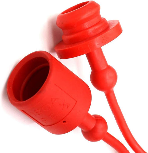 3/4 Hydraulic Coupler Dust Cap,CEKER ISO A 5675 AG Pioneer Style Male Female Hydraulic Quick Disconnects Port Plug Covers Fittings,Red Cap with Re...