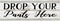 Drop Your Pants Here Laundry Chic White Farmhouse Wood Sign Wall Décor Gift 6 x 18 Wood Sign B3-06180028188...