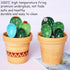 Cactus Measuring Spoons Set in Pot Ceramic Cute Measuring Cups and Spoons Unique Baking Gifts for Dry Wet Ingredients Dishwasher Safe 1 Tbsp 1 TSP...