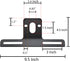 Steel Heavy Duty License Plate Holder Bracket and Light Mount for Trailers, Trucks, Cars, Certain Motorcycles with Mounting Screws, Reflective Sti...