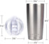 SUNWILL Travel Coffee Tumbler 20 oz, Stainless Steel Mug with Lid, Insulated Cup for Water, Tea, Hot and Cold Drinks, Silver...
