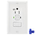 GFCI Outlet,Tamper Resistant GFCI Receptacle with Combination Switch,ETL Listed,Back &Side Wire,White (TR&WR15Amp)...