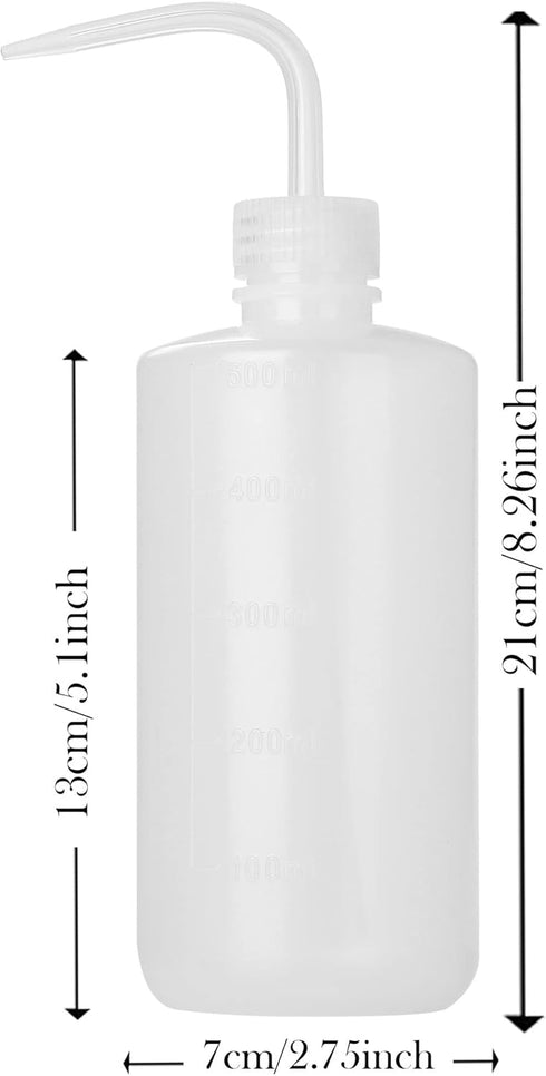 2Pcs Tattoo Wash Bottle 500ml | 16oz Water Squirt Bottle Succulent Watering, Safety Rinse Bottle Watering Tools for Medical Succulent Cleaning Was...