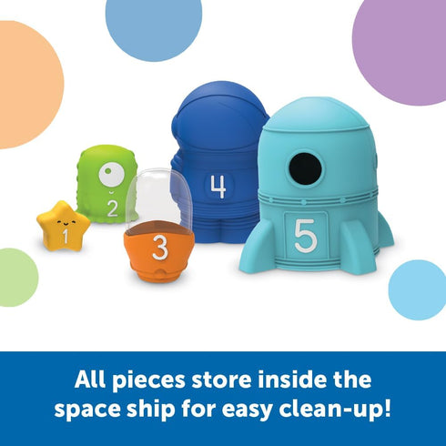 Learning Resources Nesting Space Surprise, Preschool Learning Activities, Fine Motor Skills for Ages 18 Months+, Montessori Preschool Toys, Space ...