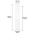 80ml Glass Clear Test Tubes with Screw Caps and Plastic Stoppers, Liquid Sample Vial, Leak-Proof Flat Test Tubes, 6PCS...