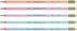 Ticonderoga Wood-Cased Pencils, Pre-Sharpened, 2 HB Soft, Pastel Colors, 18 Count...