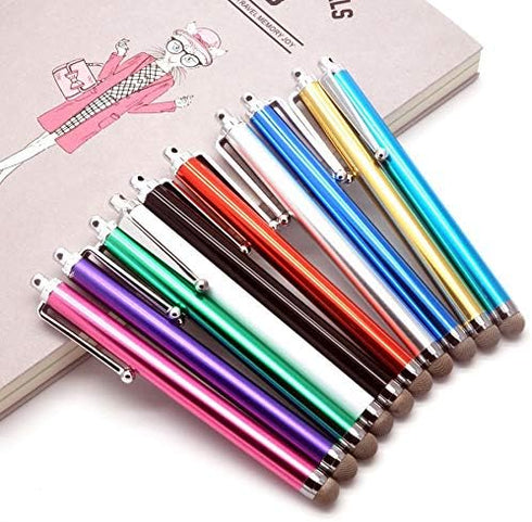 Stylus Pen, ARYKX 10 Pack of Fiber Mesh Tip Stylus for Touchscreen Devices Universal Precision Stylus Pen for iPhone, iPad, Kindle, Apple iPad Air...
