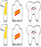 6Pcs Tooth Brush/Toothpaste/Teeth Cute Stainless Steel Cookie Cutter Fondant Cutter Baby Kids First Tooth Party Decorations Supplies Dentist Birth...