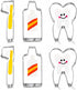 6Pcs Tooth Brush/Toothpaste/Teeth Cute Stainless Steel Cookie Cutter Fondant Cutter Baby Kids First Tooth Party Decorations Supplies Dentist Birth...