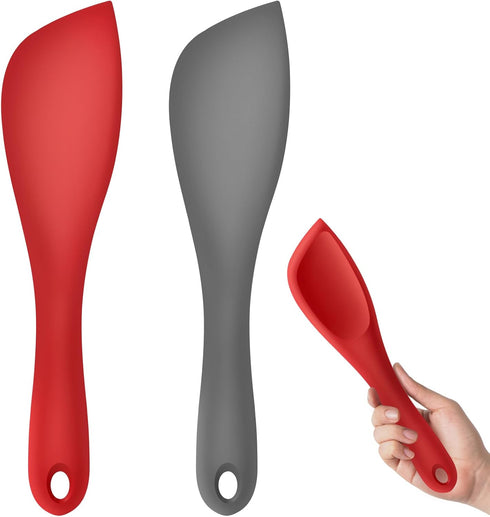 10" Small Silicone Spatula Scraper 2PCS for Baking & Cooking, Rubber Spatula Heat Resistant 600 ? Non-stick Spatula...