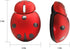 elec Space Mini Small Wireless Mouse for Kids, Cute Animal Ladybug Shape 3000DPI Portable Mobile Optical Mouse with USB Receiver Cordless Mouse fo...