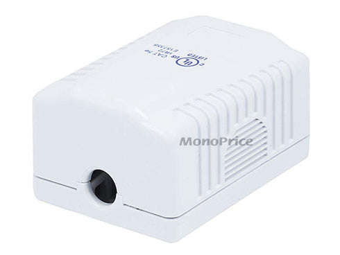 Monoprice Surface Mount Box Cat5e Single (107090), white...
