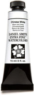 DANIEL SMITH 284600023 Extra Fine Watercolor 15ml Paint Tube, Chinese White, 0.5 Fl Oz (Pack of 1)...