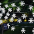 Dazzle Bright 100 LED Solar Christmas Snowflake Lights Outdoor, 39 FT Solar Powered Snowflake String Lights Waterproof for Xmas Tree, Holiday, Wed...