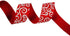 Christmas Ribbon 30 Yards(6 X 5yds) 1 Inch Red Green Grosgrain Ribbon Chevron Swirl Quatrefoil Printed...