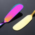Stainless Steel Kitchen Utensil Set Includes 3-in-1 Butter Knife,Cheese Spreader,and Cake Server,for Butter, Cheese,Jam,Dessert (black)...